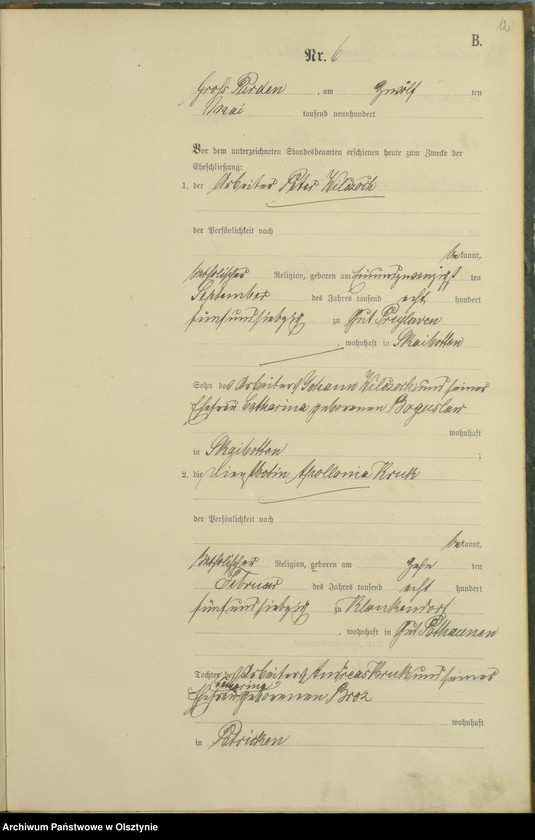 image.from.unit.number "Heiraths-Haupt-Register nr 1 - 16"