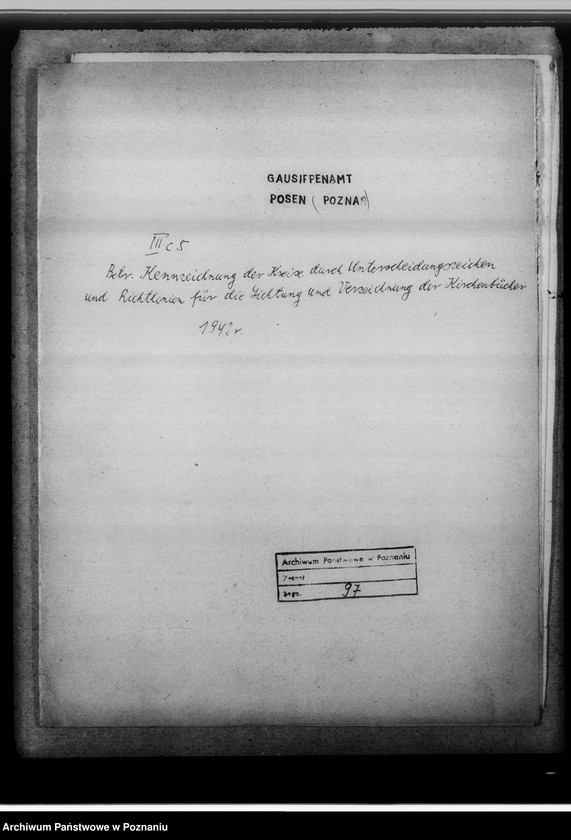 Obraz 4 z jednostki "Betrifft Kennzeichnung der Kreise durch Unterscheidungszeichen und Richtlinien für die Sichtung und Verzeichnung der Kirchenbücher"