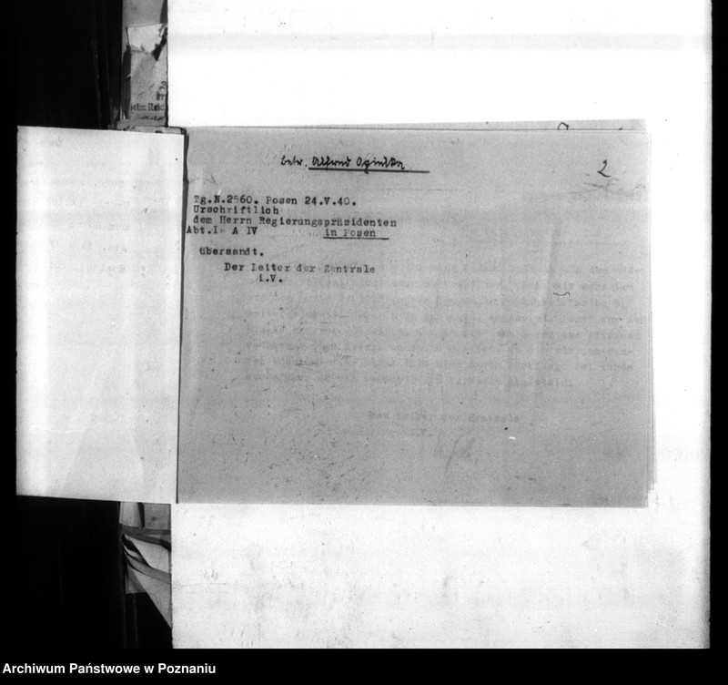 Obraz 6 z jednostki "Weiterleitung von Vermisstenmeldungen an die Regierung Posen, Abteilung Ia (Poznań)"
