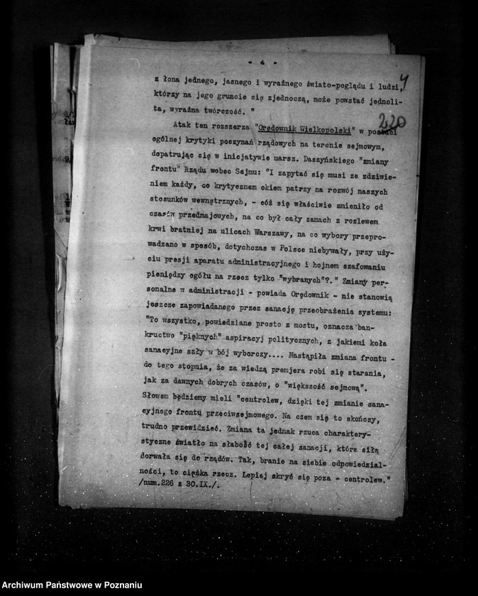 Obraz 8 z jednostki "Sprawozdania sytuacyjne tygodniowe za czas od 28 września do dnia 1 listopada 1928 r."
