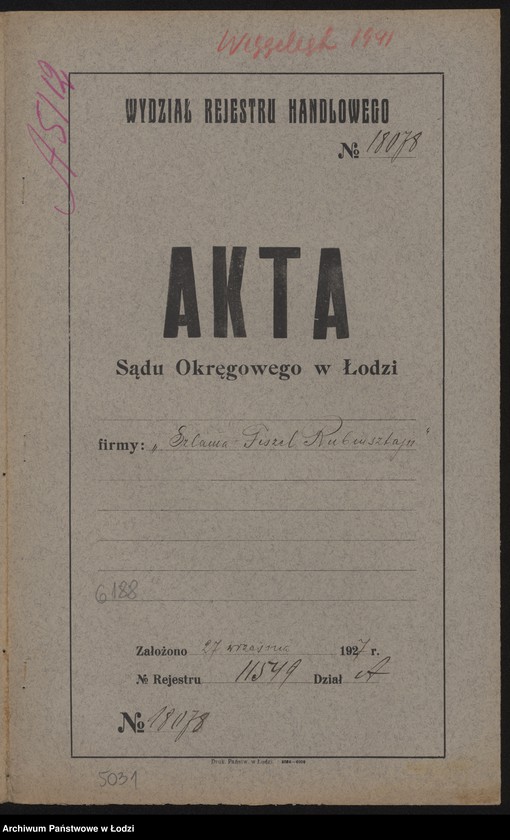 Obraz 2 z jednostki "Szlama Fiszel Rubinsztajn- sklep spożywczy"