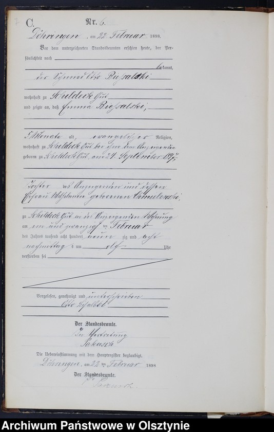 image.from.unit.number "Sterbe-Neben-Register Nr 1 - 43"