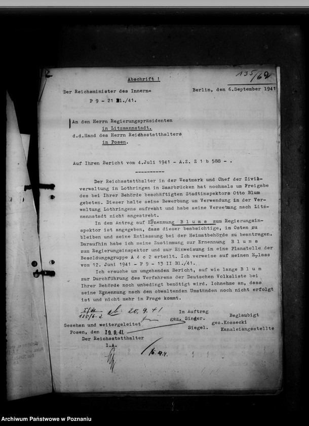 Obraz 7 z jednostki "Abordnung von Beamten"