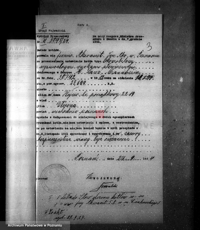 Obraz 7 z jednostki "Firma "Akwawit" Towarzystwo Akcyjne W Poznaniu nr woj. 2219"