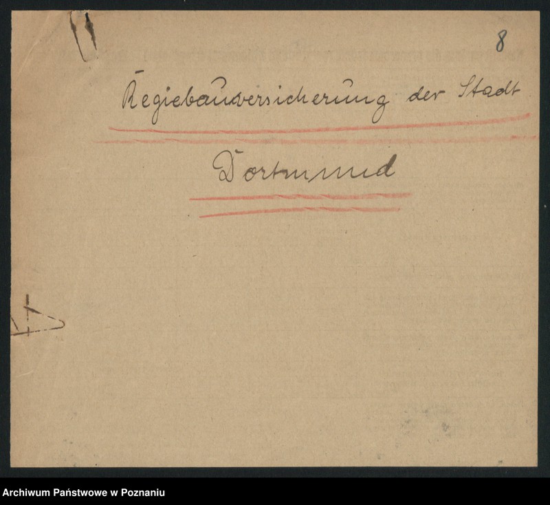 Obraz 10 z jednostki "Regibauversicherung der Stadt Dortmund [odwołanie do Ministerstwa]"