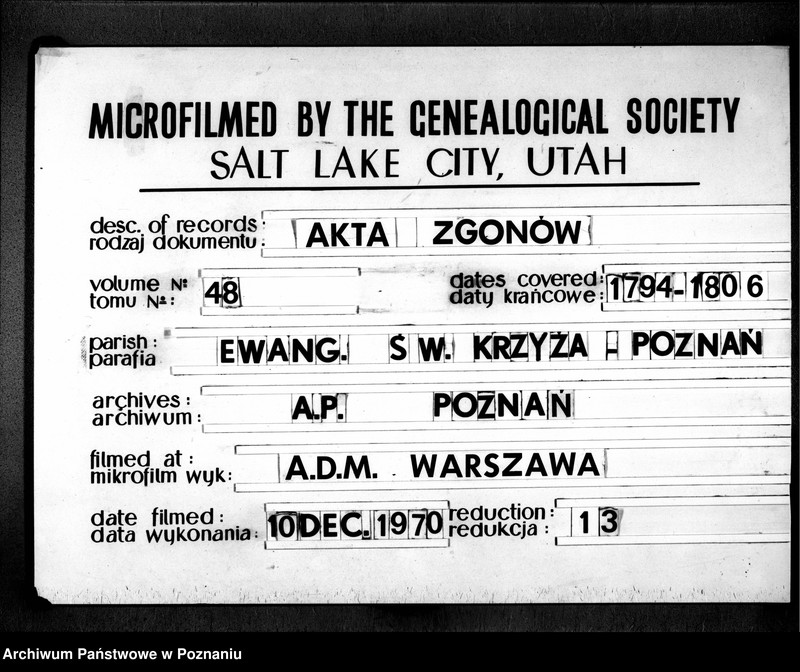Obraz 1 z jednostki "Sterbenbuch"
