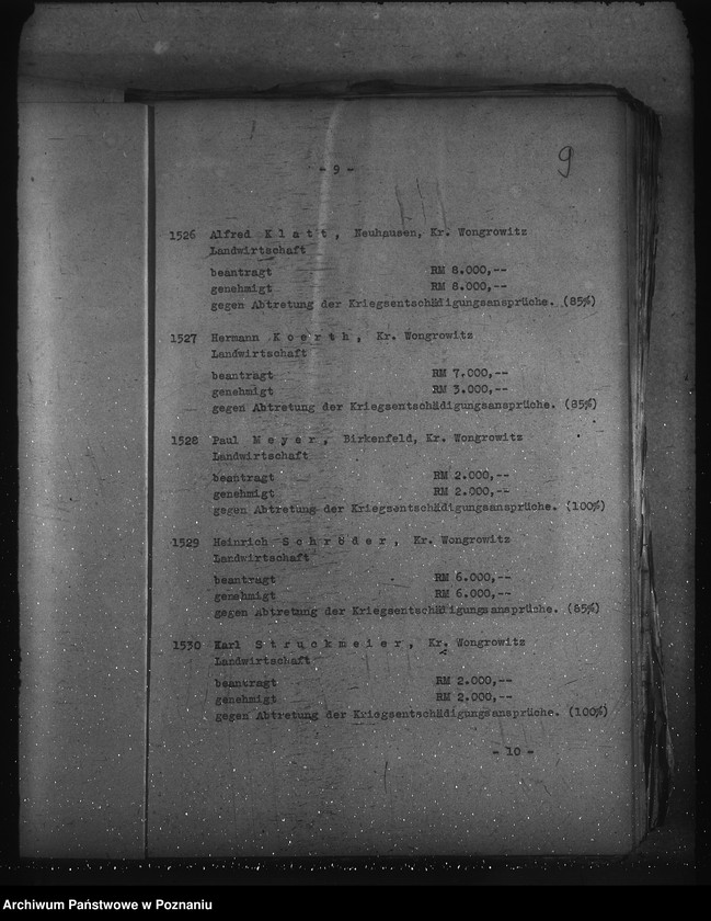 Obraz 13 z jednostki "Protokolle über Sitzungen des Ausschusses für reichsverbürgte Kredite, sowie Anträge auf Reichswirtschaftshilfe"