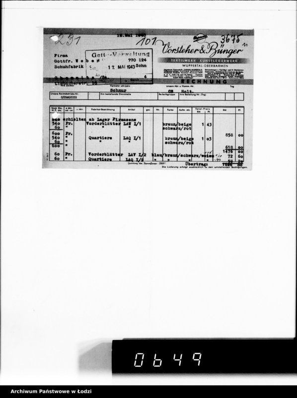 Obraz 15 z jednostki "Gottfried Weber, Chemnitz [zamówienia na sandały z drewna]"