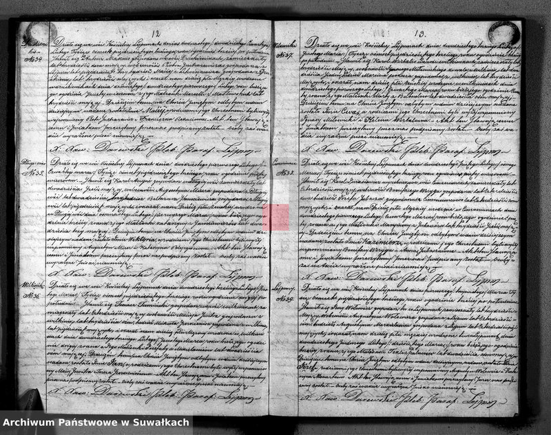 image.from.unit.number "Duplikat aktów urodzenia małżeństw zejscia Parafii Lejpuny R. 1853"
