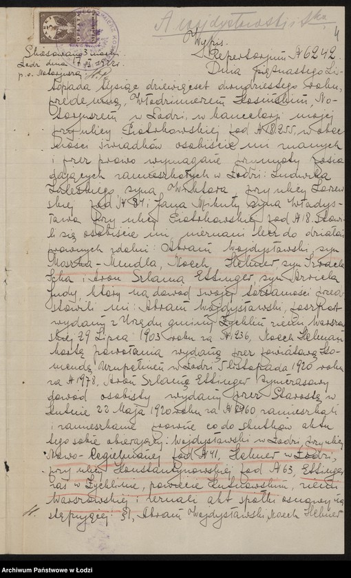 Obraz 6 z jednostki "Abram Wojdysławski i S-ka- fabrykacja i sprzedaz towarów wełnianych i bawełnianych"