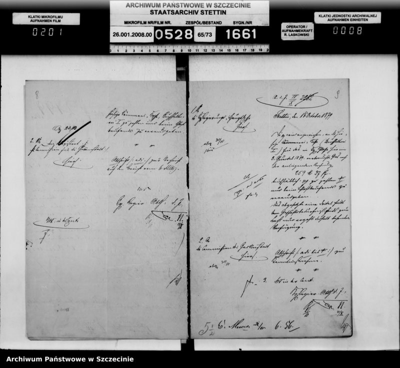 Obraz 8 z jednostki "Einrichtung der Gasbeleuchtung im Schloss, vol. II"