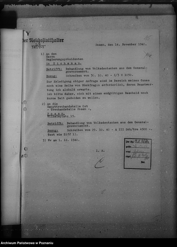 Obraz 19 z jednostki "Anerkennung der im Generalgouvernement ausgestellten Kennkarten"