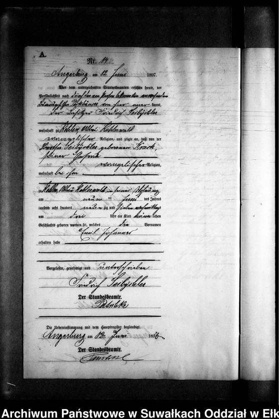 image.from.unit.number "Geburts-Neben-Register des Preussischen Standes-Amtes Kehlen Kreis Angerburg"