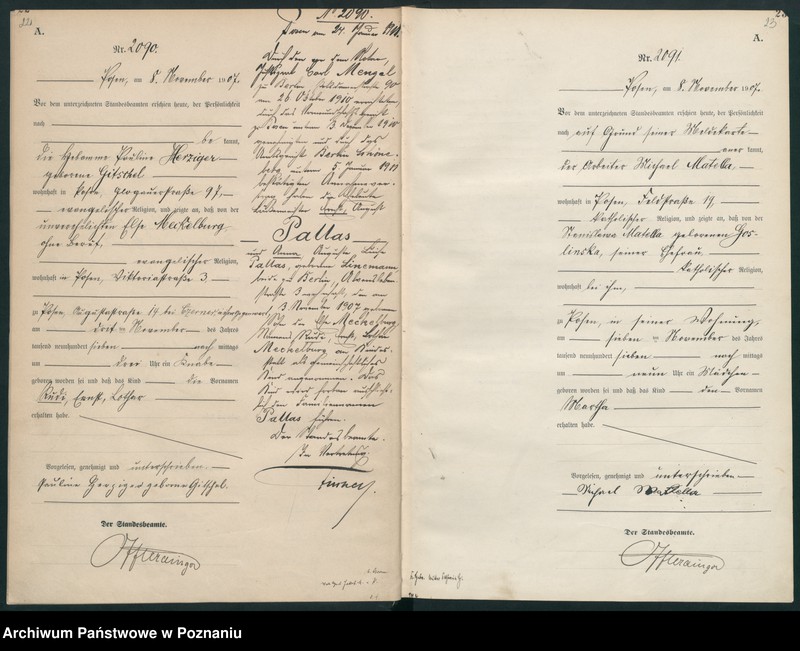 Obraz 14 z jednostki "Księga miejscowa urodzeń tom V [Rejestr główny urodzeń]"