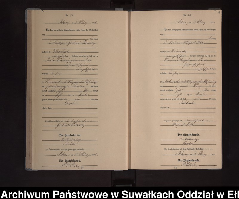 image.from.unit.number "Geburts-Neben-Register des Königlichen Preussischen Standes-Amtes Orlen Kreis Lötzen"