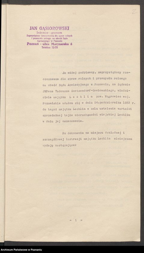 Obraz 6 z jednostki "Oszacowanie majątku Lechlin"