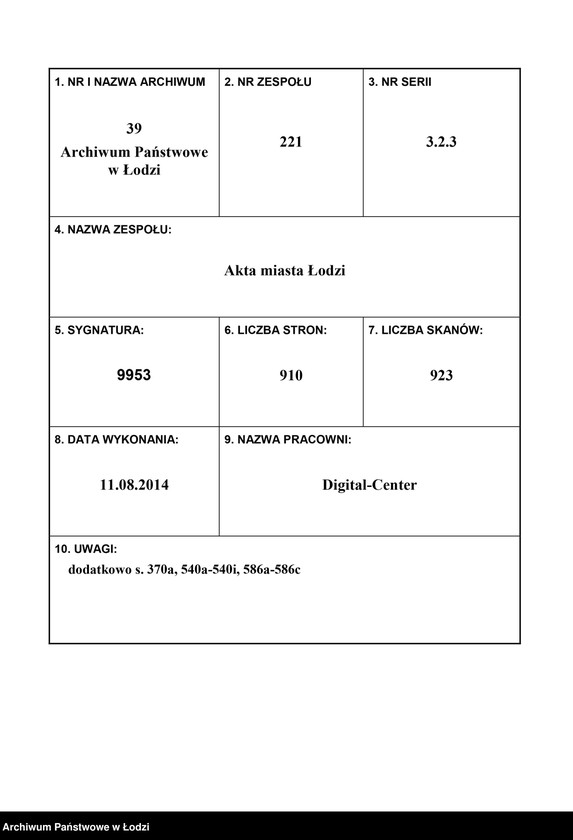 Obraz 1 z jednostki "[Aneksy od nr 486 do nr 506a]"