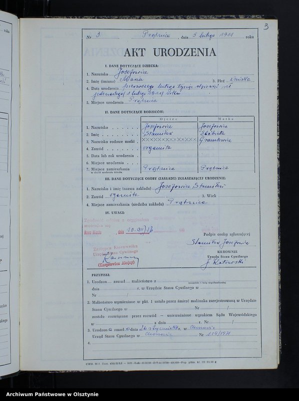 image.from.unit.number "Księga urodzeń Nr 1 - 57, 1-57, 1-74 /przepisana w języku polskim z oryginału niemieckiego w dniu 10.12.1956r./"
