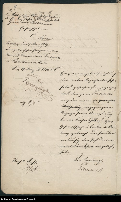 Obraz 15 z jednostki "A. betr. den polnischen Flüchtling Eduard, Vinzent von Trzciński"