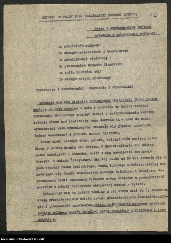 Obraz 17 z jednostki "Instrukcje, okólniki, [pisma okólne] uchwały Komitetu Centralnego"