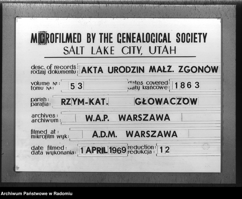 image.from.unit.number "[Duplikat akt urodzeń, małżeństw i zgonów parafii rzym.-kat. Głowaczów 1863 r.]"