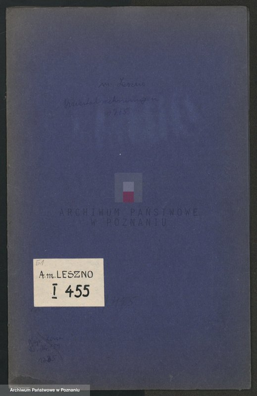 Obraz 1 z jednostki "Quartalrechnungen der Stadt Lissa; język niemiecki"