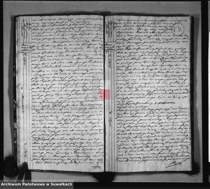 image.from.unit.number "Akta stanu cywilnego zeszłych w gminie seyneńskiey od 1-go stycznia 1815 roku."