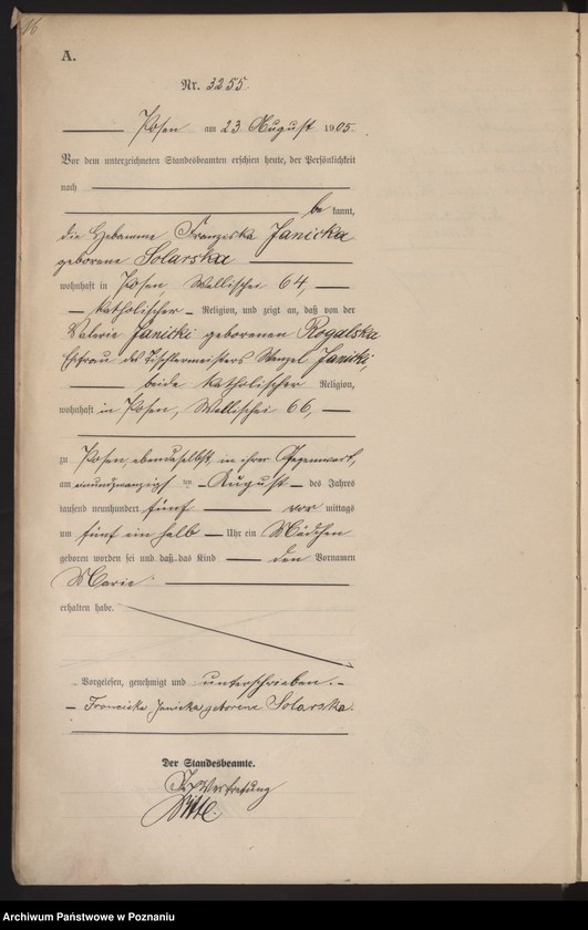 Obraz 18 z jednostki "Księga miejscowa urodzeń tom VII"