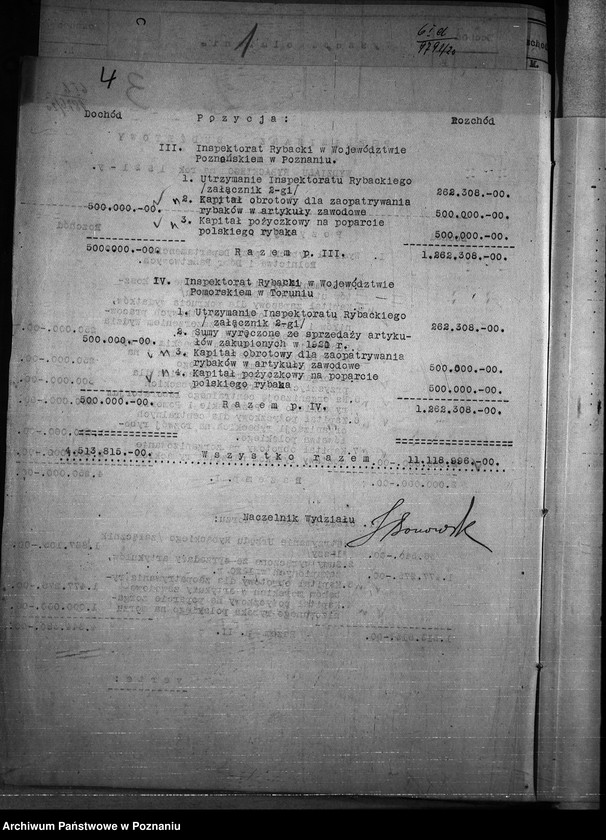 Obraz 9 z jednostki "Budżet - rybołówstwo rok 1921"