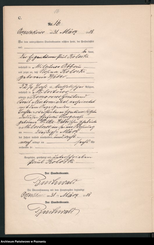 Obraz 19 z jednostki "Sterbe-Neben-Register"