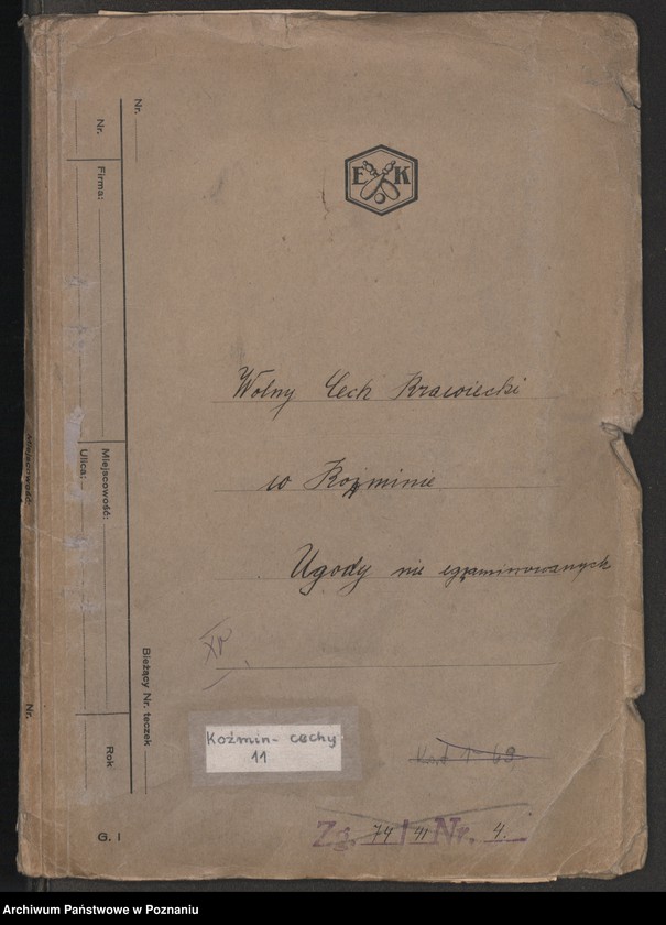 image.from.unit "Wolny cech krawiecki w Koźminie. Ugody nie ezgaminowanych"