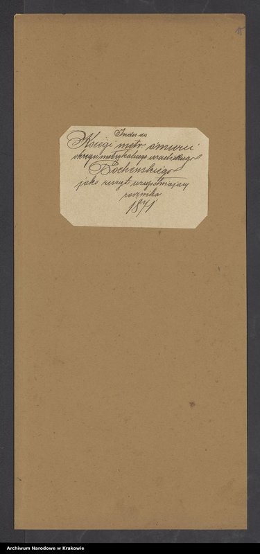 image.from.unit.number "Księga metr.[ykalna] śmierci okręgu metr.[ykalnego] izr.[aelickiego] bocheńskiego jako zeszyt uzupełniający rocznika 1871 [wraz z indeksem]"