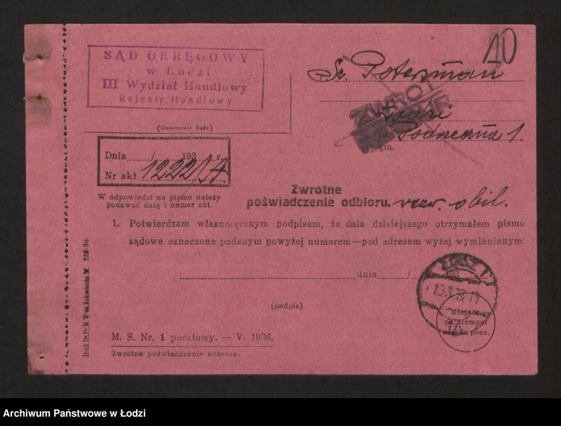 Obraz 12 z jednostki "Szlama Potersman- skład starej garderoby"