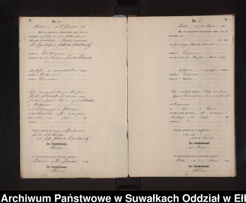 image.from.unit.number "Sterbe-Neben-Register des Preussischen Standes-Amtes Stasswinnen Kreis Loetzen"
