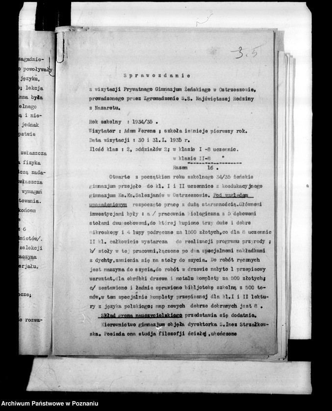 Obraz 9 z jednostki "Prywatne Gimnazjum Żeńskie Zgromadzenia SS. Najświętszej Rodziny z Nazaretu- Ostrzeszów"