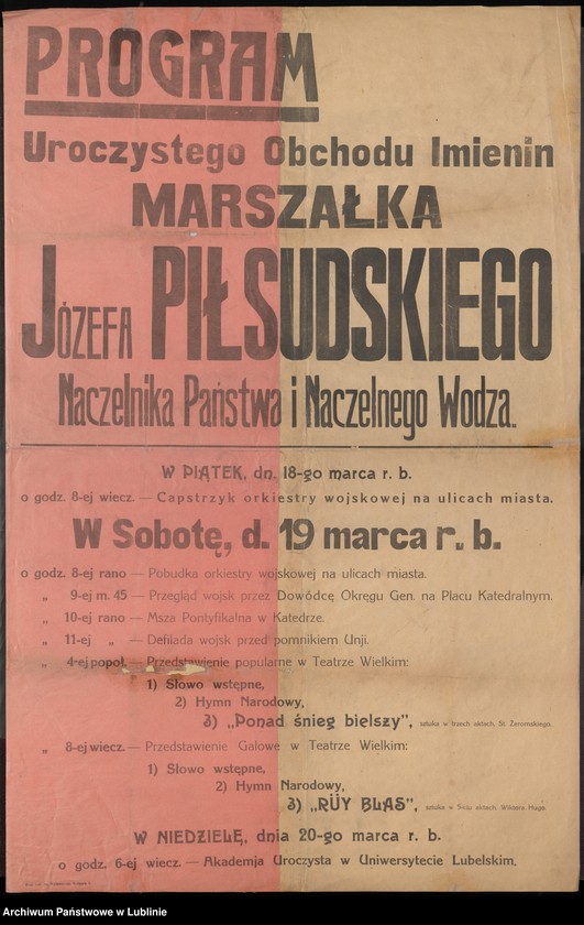 image.from.collection.number "Józef Piłsudski na plakacie i afiszu APL111"