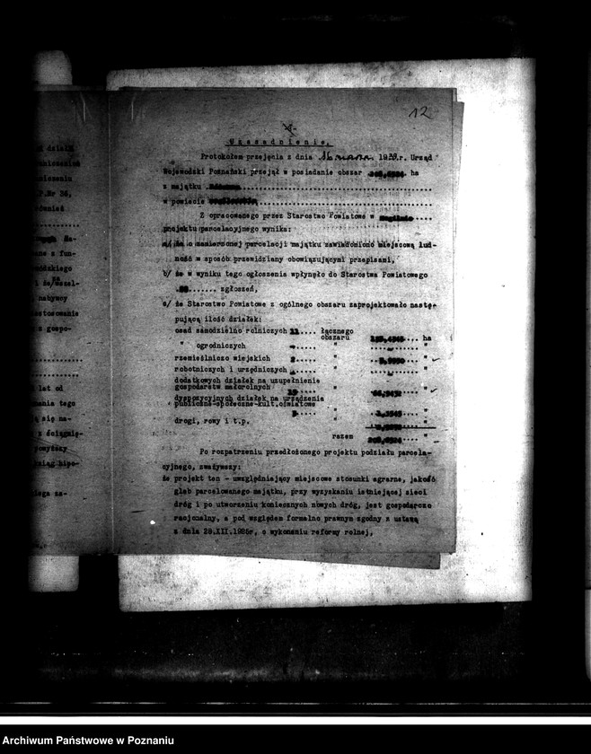 Obraz 16 z jednostki "Majątek Różanna powiatu mogileńskiego /sprawy parcelacyjne/"