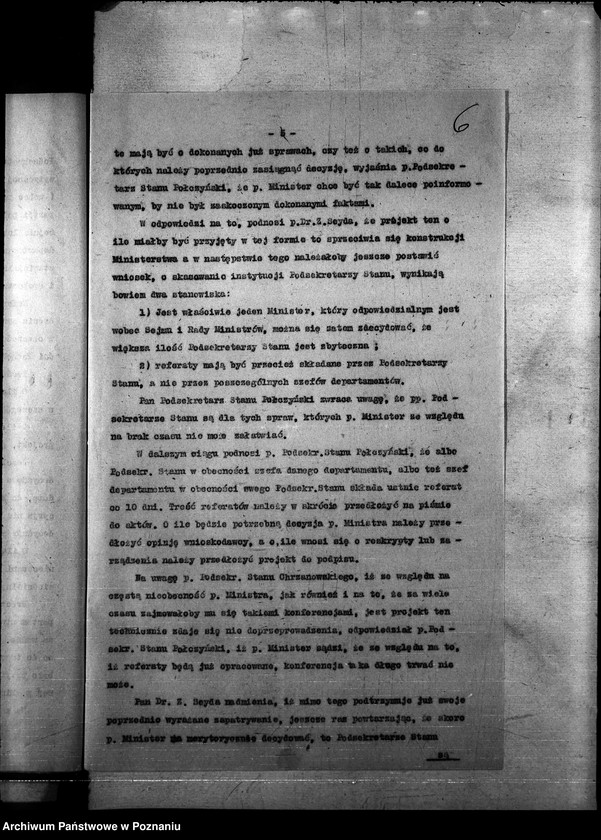 Obraz 10 z jednostki "Protokoły konferencji międzydepartamentowych"