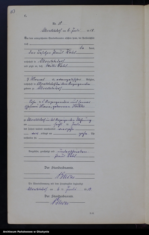 image.from.unit.number "Sterbe-Neben-Register Nr 1 - 27 [ Księga zgonów - wtóropis ]"