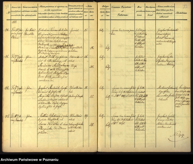 Obraz 14 z jednostki "Księga małżeństw"