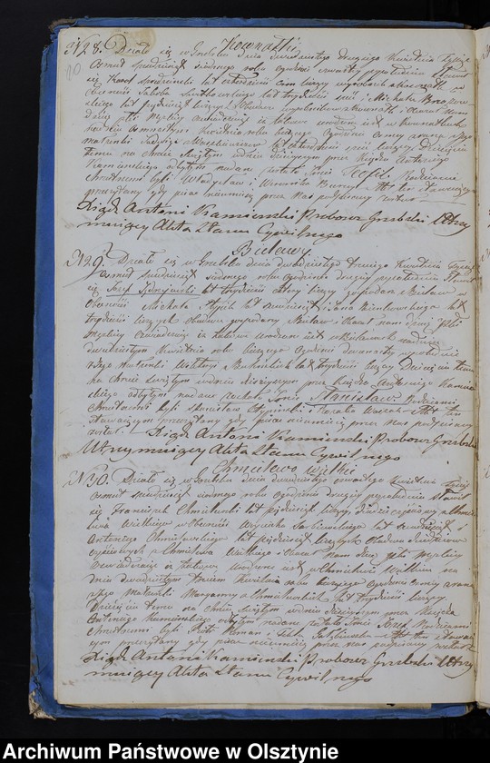image.from.unit.number "Duplikat Aktów Urodzenia, Zaślubień, Zejścia z Parafii Grzebskiej z Roku 1867"