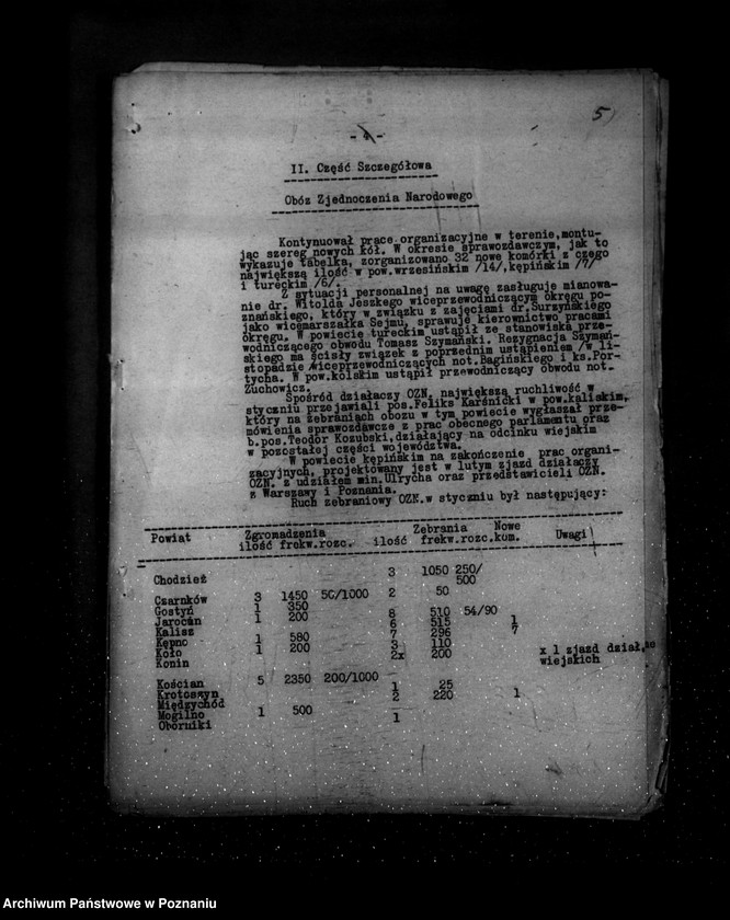 Obraz 9 z jednostki "Sprawozdania z polskiego legalnego ruchu politycznego za miesiące styczeń-lipiec 1939 r."
