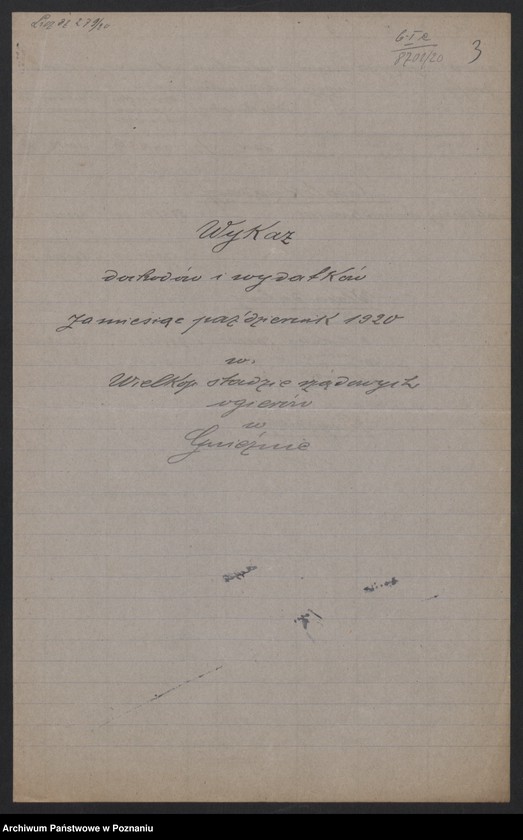 Obraz 5 z jednostki "[Stadniny Koni] - sprawy finansowe, wykazy dochodów i wydatków"