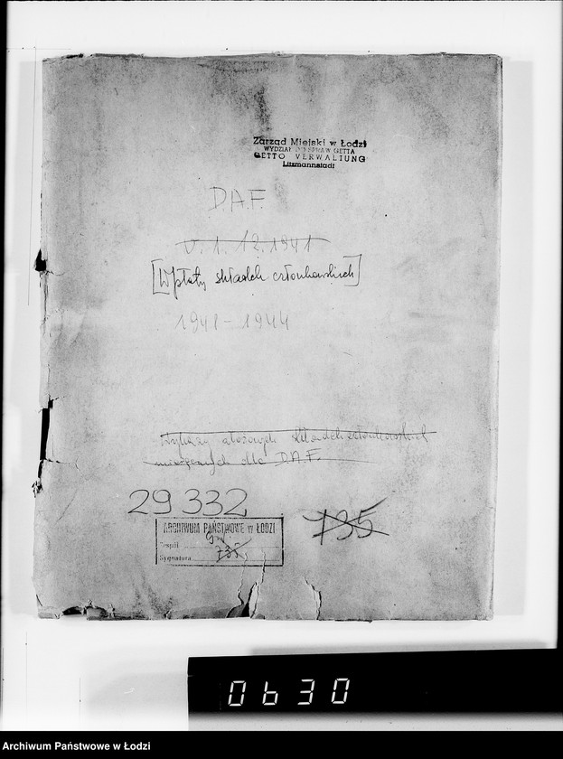 Obraz 4 z jednostki "D.A.F [Wpłaty składek członkowskich]"