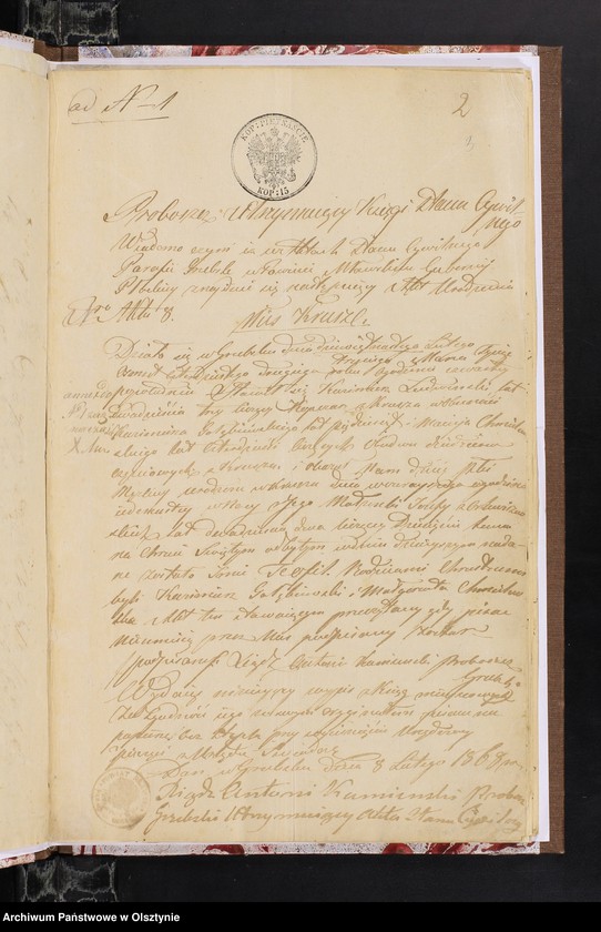 image.from.unit.number "Annexa z Parafij Janowiec składające się z kart czterdziestu za rok 1868"