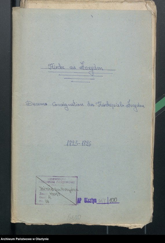 image.from.unit.number "Decems Consignation des Kirchspiels Aveyden"