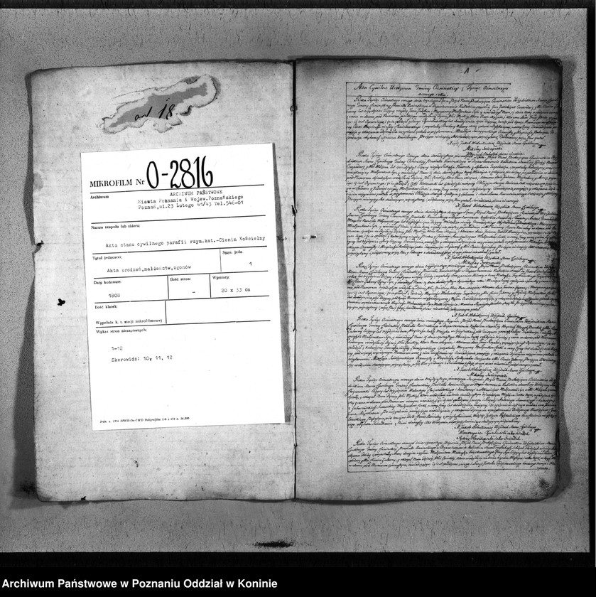 image.from.team "Akta stanu cywilnego Parafii Rzymskokatolickiej Cienin Kościelny (powiat słupecki)"