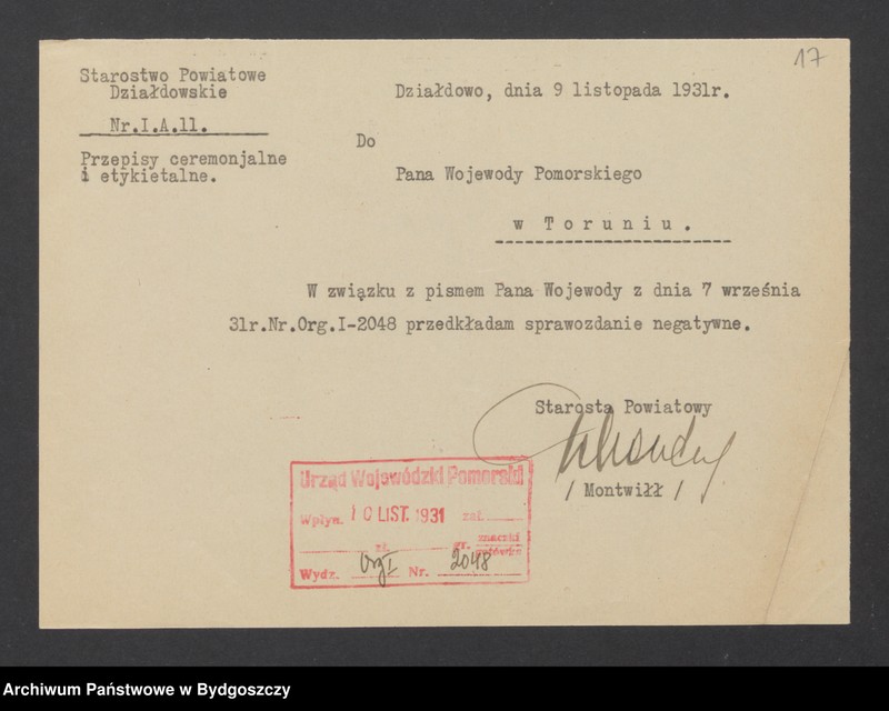 Obraz 19 z jednostki "Reprezentacja Rządu, uroczystości oficjalne i udział w nich Wojewody"