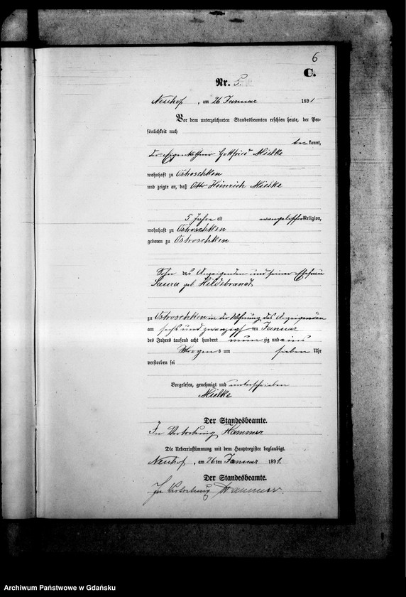 Obraz 10 z jednostki "Księga zgonów"