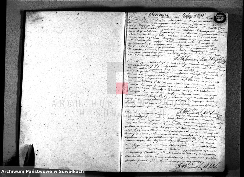 image.from.unit.number "Księga duplikat znajdująca się w trzech oddzielnych tomach to jest urodzonych, zaślubionych i umarłych parafii katolickiej Sereje z roku 1845"